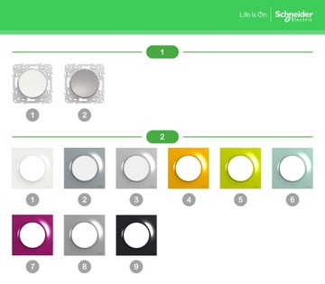 Schneider Electric Odace Style Odace Одинарный выключатель света белый