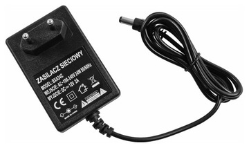 Zasilacz sieciowy 12V 24W 2A wtyk 2,1/5,5 led, rtv