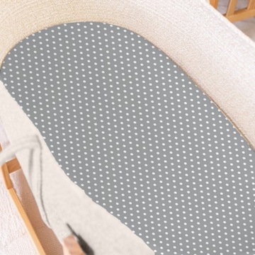 ПРОСТЫНЬ ДЛЯ ГОНДОЛИ, ДЛЯ ЛЮЛЫЧКИ, С ЛАСТИКОМ, 80х40, ХЛОПОК 100% Bubi