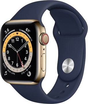 Smartwatch Apple Watch series 6 44mm GPS + Cellular złoty zaplombowany LTE