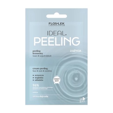 FlosLek IDEAL PEELING KREMOWY TWARZ, SZYJA, DEKOLT