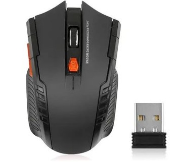MYSZ KOMPUTEROWA BEZPRZEWODOWA Czarna Gamingowa 2,4 GHZ