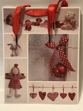 torebka prezentowa bombki 18x23x8 BN sztywna mała