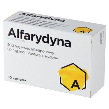 ALFARYDYNA kwas alfa liponowy urydyna witaminy 30