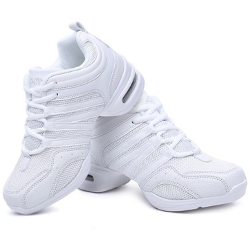 BUTY NA TANIEC NOWOCZESNY TRENINGOWE SPORTOWE BIAŁE 40