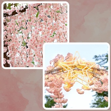 Веточка цветочная гирлянда искусственные цветы 1 шт. декоративные подвесные свадебные