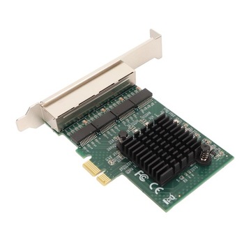 Karta sieciowa PCIe X1 Profesjonalna 4-portowa