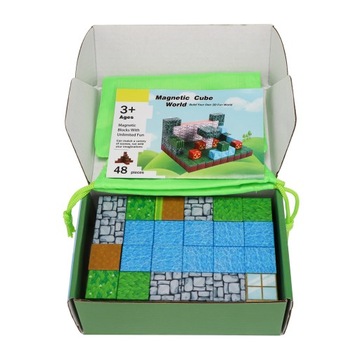 БОЛЬШИЕ МАГНИТНЫЕ СТРОИТЕЛЬНЫЕ БЛОКИ МАГНИТНЫЕ БЛОКИ лесной замок