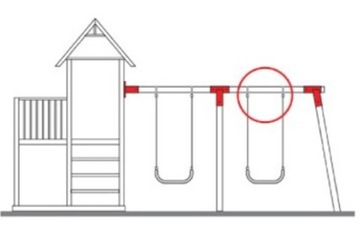 Крепление держателя Качели Подвесной зажим диаметром 120