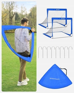 Piłka nożna 2x bramka dla dzieci - przenośna i składana - dostawa 1/2 dni