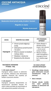 IMPREGNAT Wodoodporny Spray Do Butów i Ubrań Antiacqua Coccine 250ml 3szt