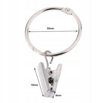 12 шт. Кольца для штор с зажимами для штор