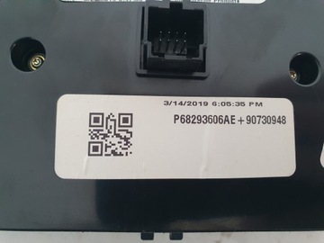 DODGE CHALLENGER 15- PANEL KLIMATIZACE VENTILACE AUTORÁDIO 68293606AE