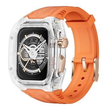 Pasuje do Apple Watch 789. generacji - 44/45 mm - pomarańczowy