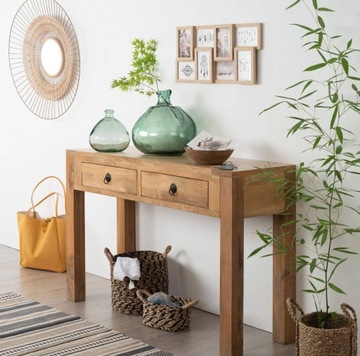 КОНСОЛЬНЫЙ СТОЛ AJMAL дерево манго BOHO 120 x 40