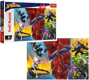 PUZZLE 100 EL SPIDERMAN DO GÓRY NOGAMI TREFL 5+