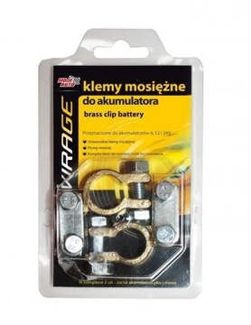 KLEMY MOSIĘŻNE DO AKUMULATORA ZESTAW - 2 SZT.