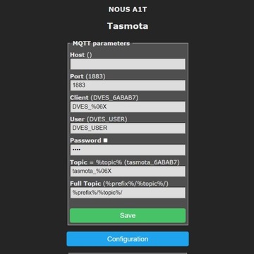 Умная WIFI розетка NOUS A1T TASMOTA