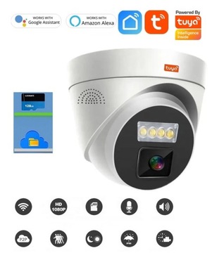 ВНЕШНЯЯ КАМЕРА МОНИТОРИНГА PoE WiFi 5Mpx TUYA