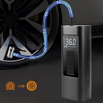 Перезаряжаемый автомобильный беспроводной насос 150PSI + светодиодный аккумулятор