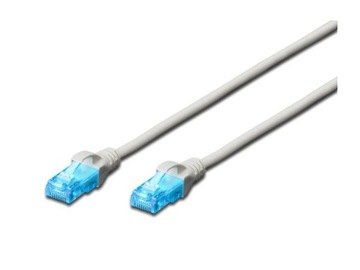 Kabel sieciowy PatchCord Cat 5e RJ45 7mb szary