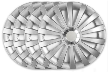Kołpaki 14 cali Meridian Silver Ring srebrne zestaw 4szt uniwersalne