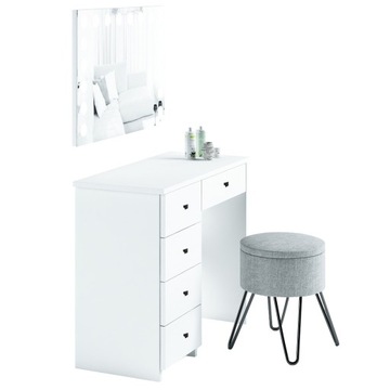 TOALETKA BIAŁA LUSTRO OŚWIETLENIE LED