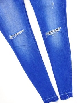 AT44 SKIN JEANS ЖЕНСКИЕ БРЮКИ УЗКИЕ, ВЫСОКАЯ ПОСАДКА, ЗАПАХАННАЯ, XS 34 S 36
