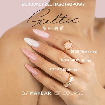 Предзаказ Geltix Rose Shine тиксотропный гель с частицами GT06 15мл
