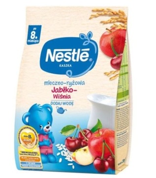 NESTLE Kaszka mleczno-ryżowa Jabł/Wiśnia 8m+ 230g