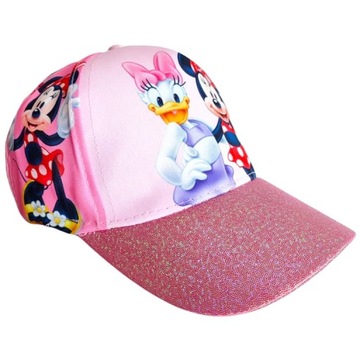 Czapka z daszkiem dla dziewczynki błyszcząca Myszka Minnie 54