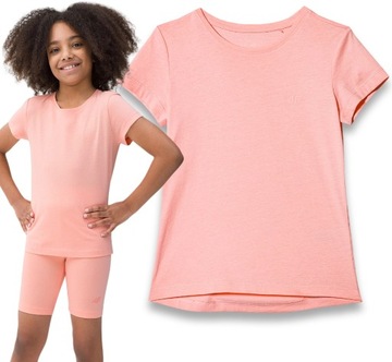 KOSZULKA DZIECIĘCA 4F DZIEWCZĘCA DLA DZIEWCZYNKI BAWEŁNIANA T-SHIRT r. 164
