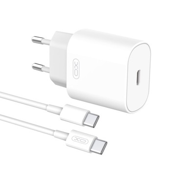 XO ŁAD SIEC L91 PD 25W USB-C + KABEL TYPE-C #19576