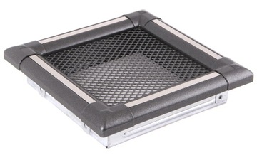 Kratka wentylacyjna EXCLUSIVE 16x16cm grafit-inox