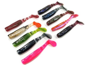 DUŻE GUMY NA SANDACZE 10x MIKADO Fishunter 10,5cm - zest. 5069