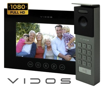 Wideodomofon PREMIUM VIDOS X M11B-X + S12D APKA Android IOS FURTKA BRAMA