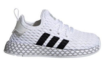 25 BUTY DZIECIĘCE ADIDAS DEERUPT BIAŁE F34298