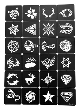 БЛЕСКИ ТАТУ, ШАБЛОНЫ, МАРКЕРЫ ДЛЯ РАСКРАШЕНИЯ КОЖИ