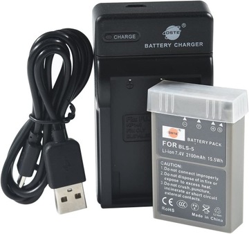 2 X AKUMULATOR LI-ION I ŁADOWARKA DO OLYMPUS