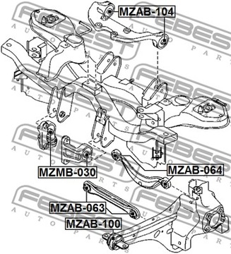 FEBEST MZAB-104 LOŽISKO MECHANIZMUS DIFERENCIÁL