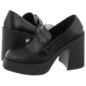 Buty Damskie Botki na Obcasie Altercore Grace Black Czarne