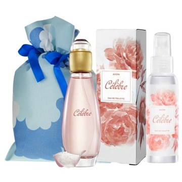 AVON CELEBRE EDT 50ML+MGIEŁKA DO CIAŁA 100M ZESTAW