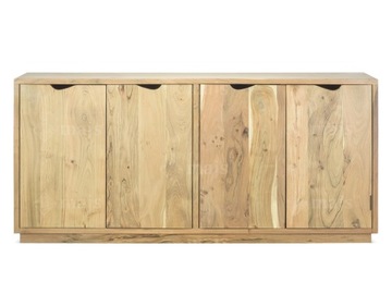 DREWNIANA KOMODA 170cm LITE DREWNO AKACJA INDYJSKA NATURALNY RYSUNEK DREWNA