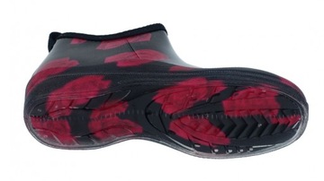 БОТИНКИ ЖЕНСКИЕ РЕЗИНОВЫЕ, ЦВЕТЫ, КОРОТКИЕ РЕЗИНОВЫЕ БОТИНКИ, РОЗА