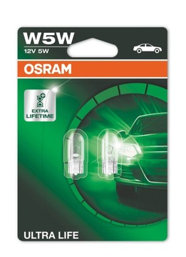 ŻARÓWKI OSRAM ULTRA LIFE ŻARÓWKI W5W 12V 5W W2.1x9.5D