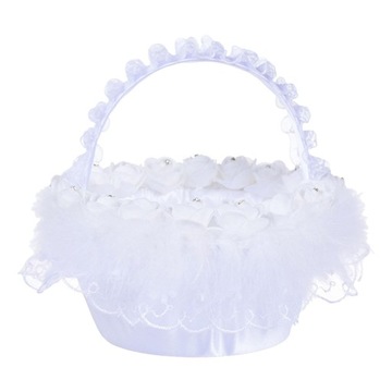 Romantyczny kosz Flower Girl Rheinsne Dekoracyjny