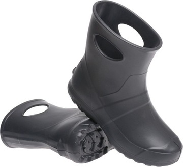 KALOSZE DAMSKIE KRÓTKIE PIANKOWE OGRODOWE grafit 40