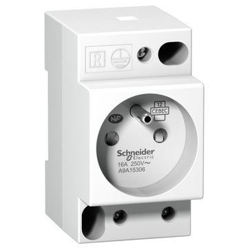 SCHNEIDER GNIAZDO MODUŁOWE 230V Z UZIEMIENIEM NA SZYNĘ DIN TH35 A9A15306