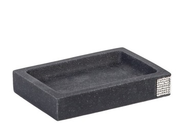 Mydelniczka LINDOS GLAMOUR polyresin antracyt mat