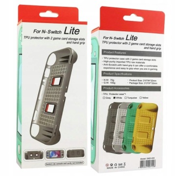 Силиконовый чехол из ТПУ с ручкой для консоли NS Switch Lite, Бирюзовый